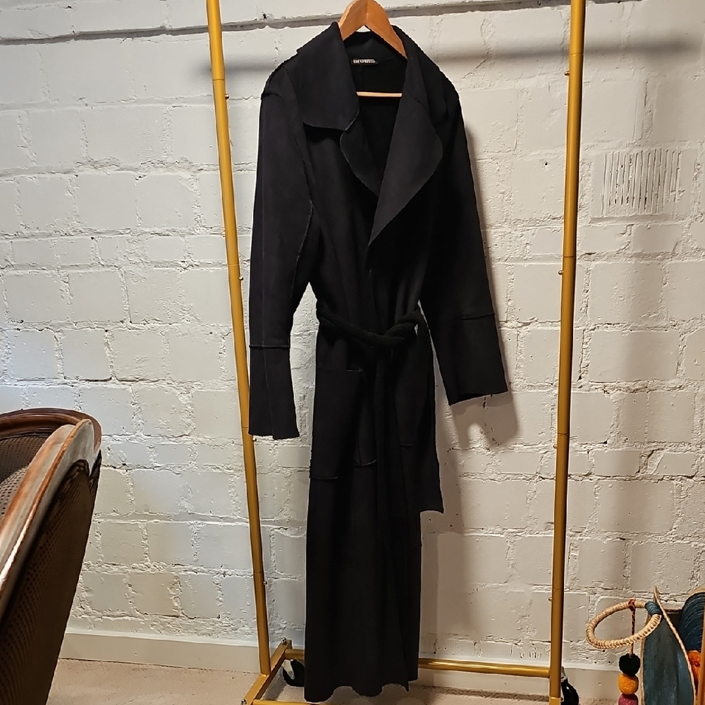 Elegant Black Trench Coat